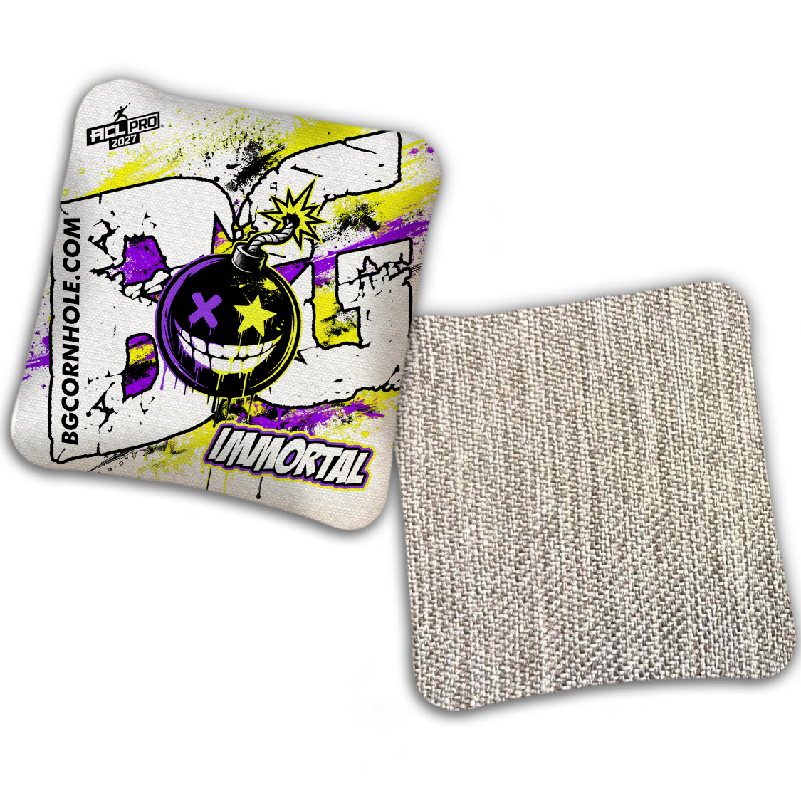 2027 ACL - BG Multiple Bag Models "TAKE COVER" - Pro Stamped Cornhole Bags - SET OF 4 BAGS