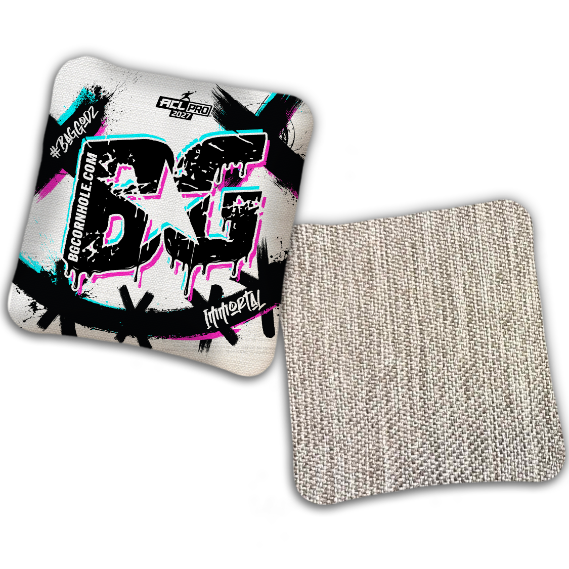 2027 ACL - BG Multiple Bag Models "WHY SO SERIOUS" - Pro Stamped Cornhole Bags - SET OF 4 BAGS