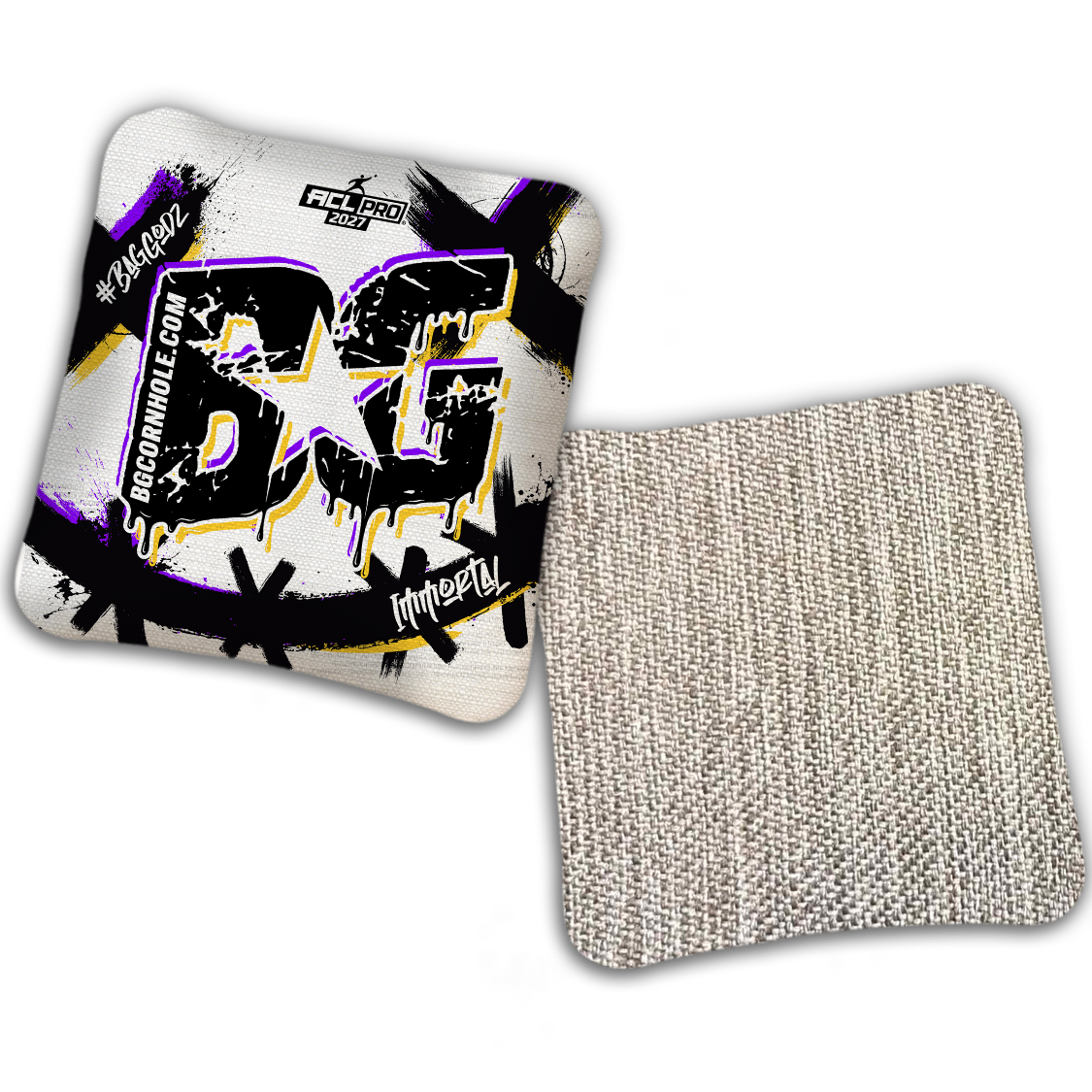 2027 ACL - BG Multiple Bag Models "WHY SO SERIOUS" - Pro Stamped Cornhole Bags - SET OF 4 BAGS