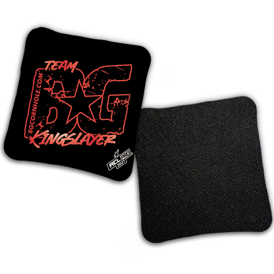 2027 ACL - BG Multiple Bag Models "OUTLINED TEAM BG" - Pro Stamped Cornhole Bags - SET OF 4 BAGS