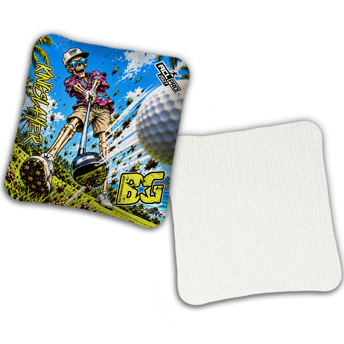2027 Multiple Bag Models - DK x BG "ALWAYS GRINDING" - ACL Pro Stamped Cornhole Bags - Set of 4 Bags