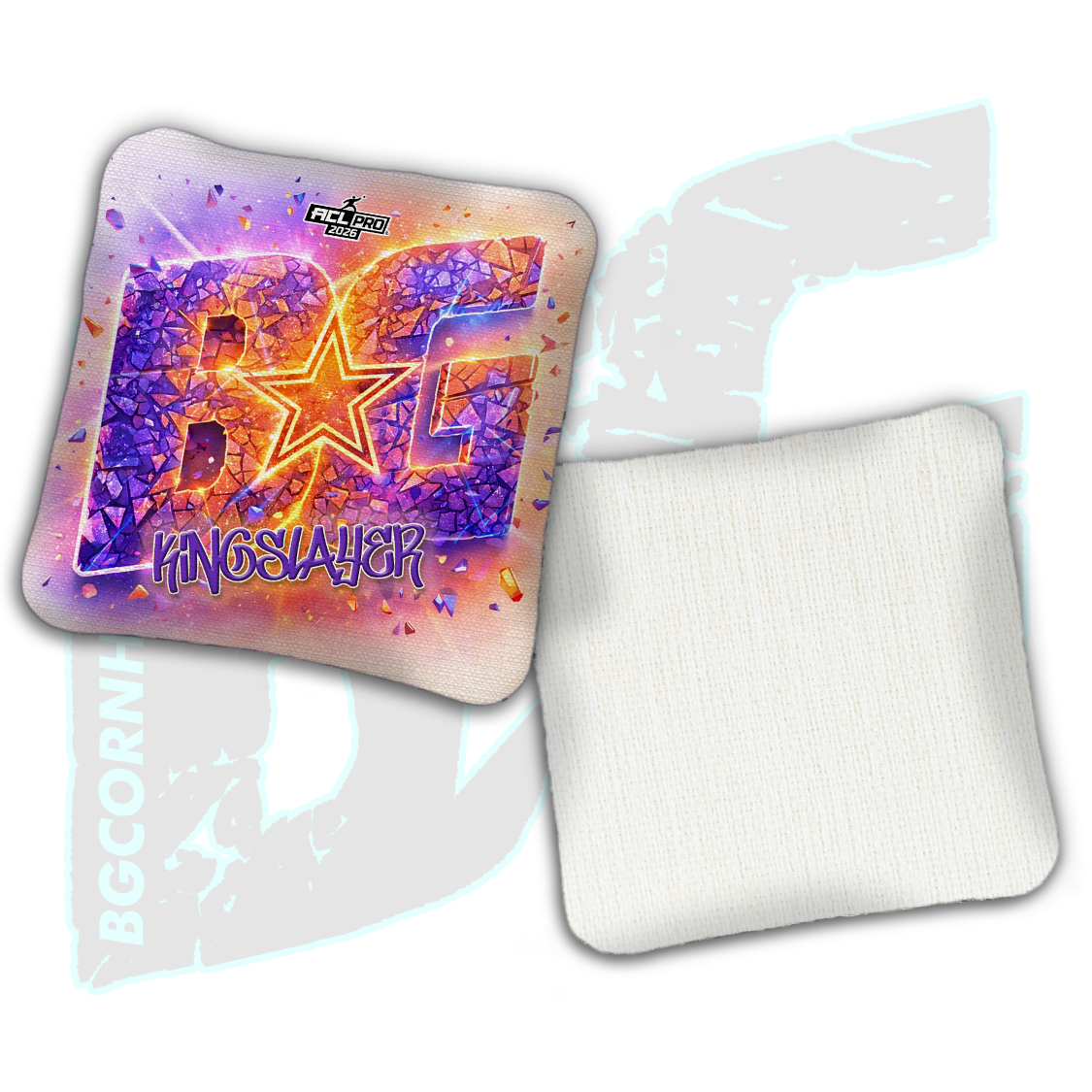 2026 BG Multiple Bag Models "Fracture" - ACL Pro Stamped Cornhole Bags - SET OF 4 BAGS