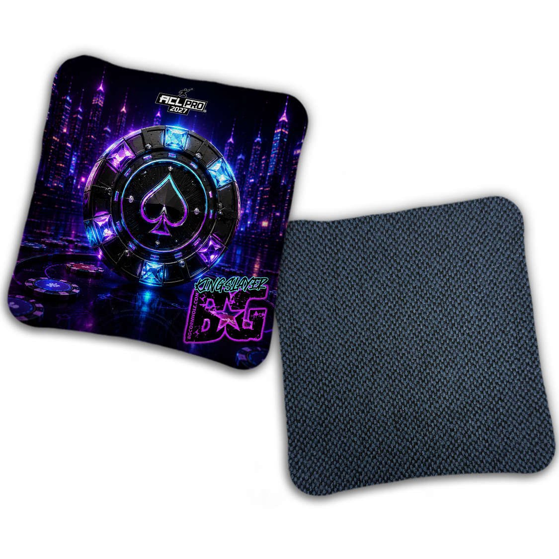 2027 ACL - BG Multiple Bag Models "NEON STAKES" - Pro Stamped Cornhole Bags - SET OF 4 BAGS