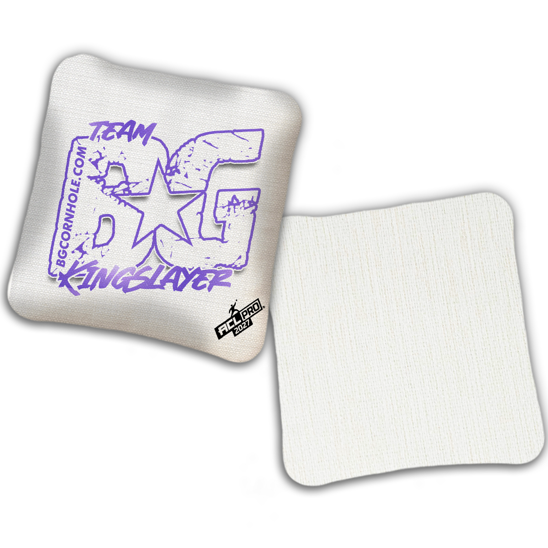 2027 ACL - BG Multiple Bag Models "OUTLINED TEAM BG" - Pro Stamped Cornhole Bags - SET OF 4 BAGS