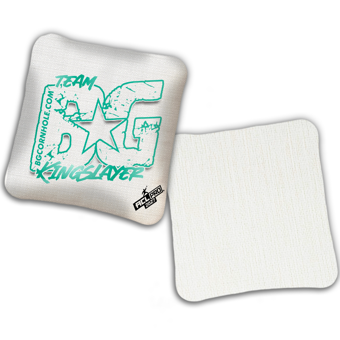 2027 ACL - BG Multiple Bag Models "OUTLINED TEAM BG" - Pro Stamped Cornhole Bags - SET OF 4 BAGS
