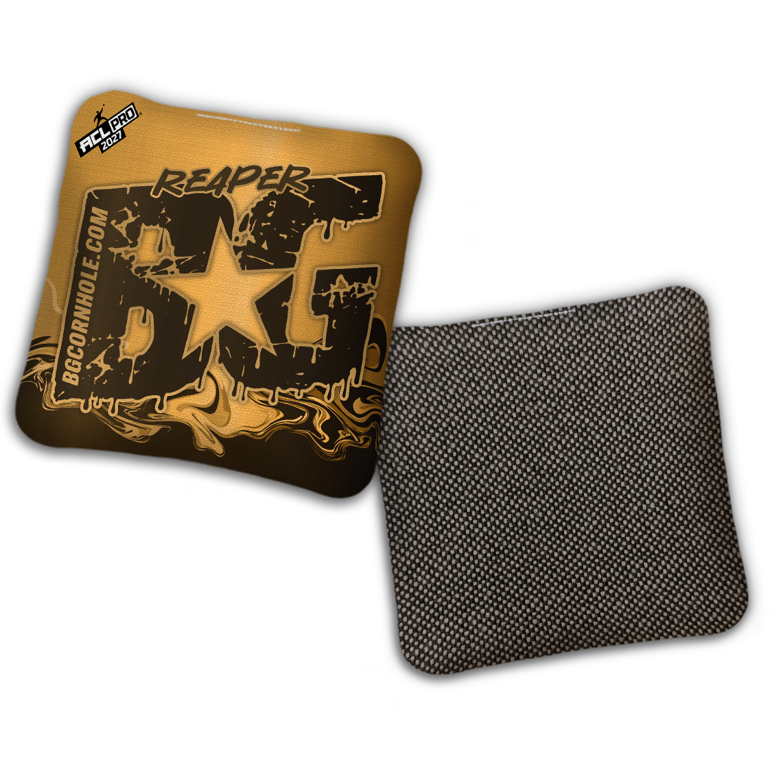 2027 ACL - BG Multiple Bag Models "LIQUID GOLD" - Pro Stamped Cornhole Bags - SET OF 4 BAGS