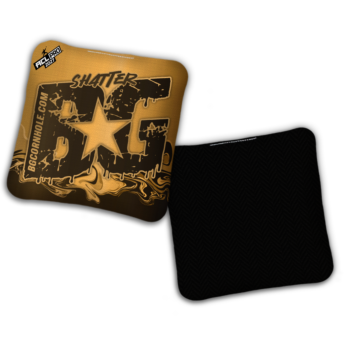 2027 ACL - BG Multiple Bag Models "LIQUID GOLD" - Pro Stamped Cornhole Bags - SET OF 4 BAGS
