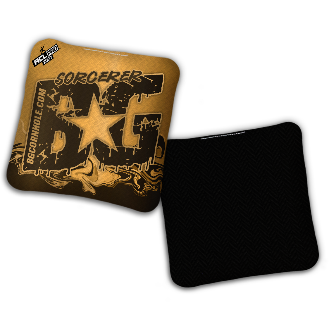 2027 ACL - BG Multiple Bag Models "LIQUID GOLD" - Pro Stamped Cornhole Bags - SET OF 4 BAGS