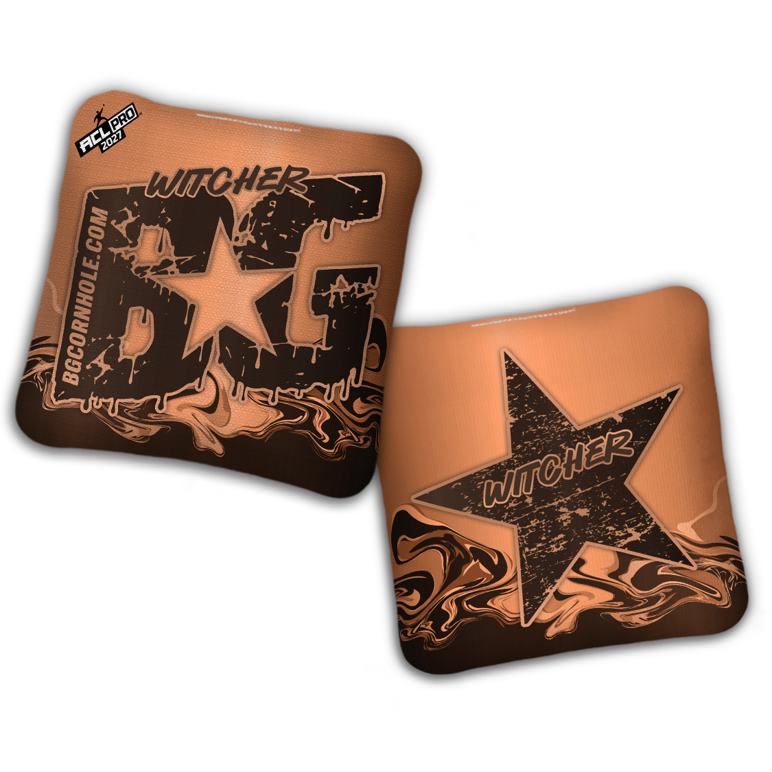 2027 ACL - BG Multiple Bag Models "LIQUID GOLD" - Pro Stamped Cornhole Bags - SET OF 4 BAGS