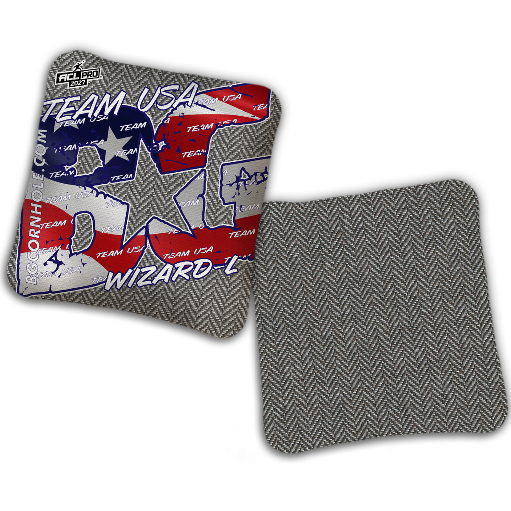 2027 ACL - BG Multiple Bag Models "TEAM USA" - Pro Stamped Cornhole Bags - SET OF 4 BAGS