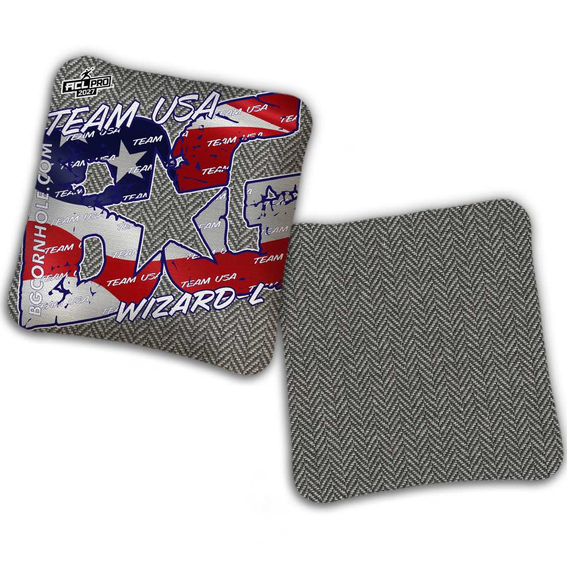 2027 ACL - BG Multiple Bag Models "TEAM USA" - Pro Stamped Cornhole Bags - SET OF 4 BAGS