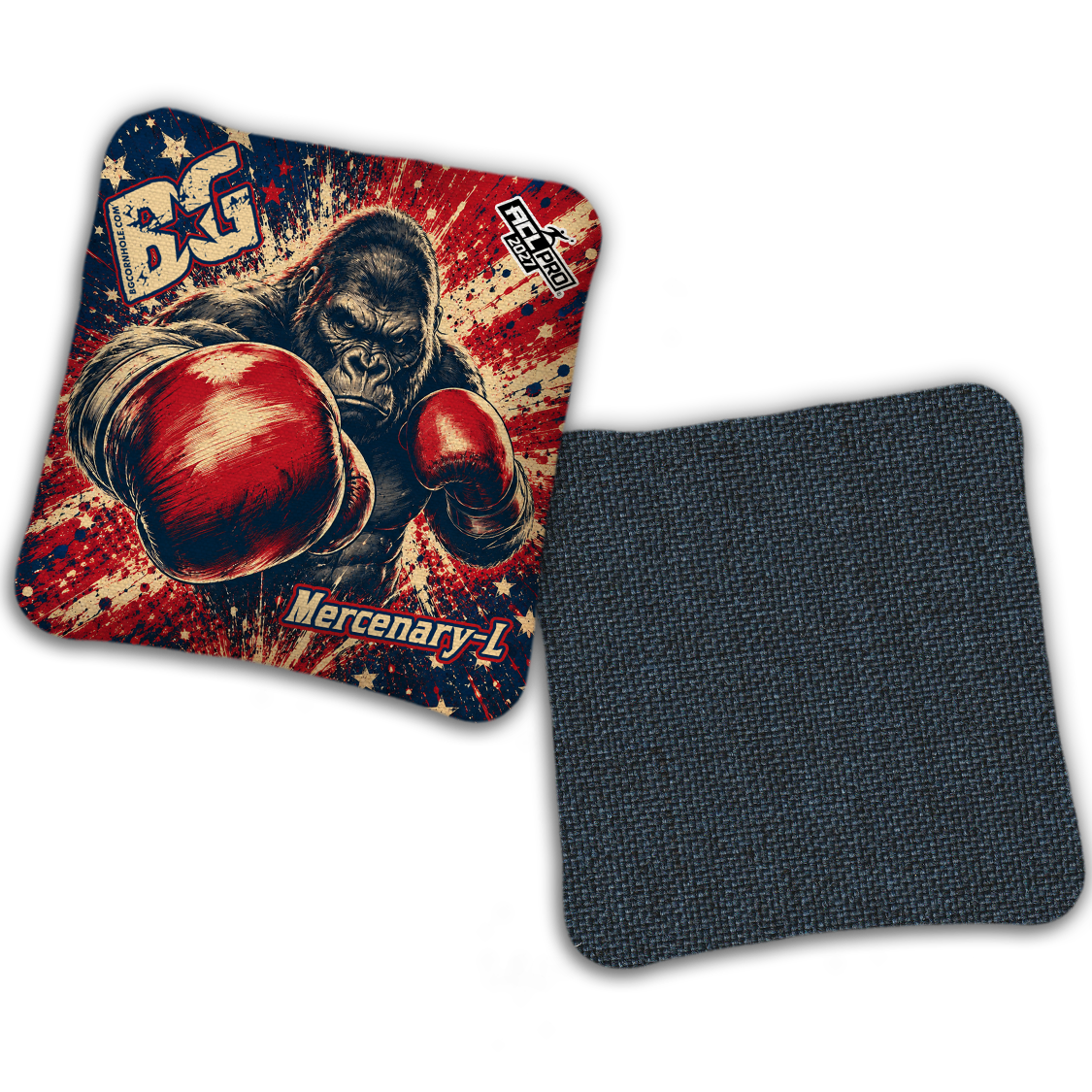 2027 ACL - BG Multiple Bag Models "AMERICAN FIGHTER" - Pro Stamped Cornhole Bags - SET OF 4 BAGS