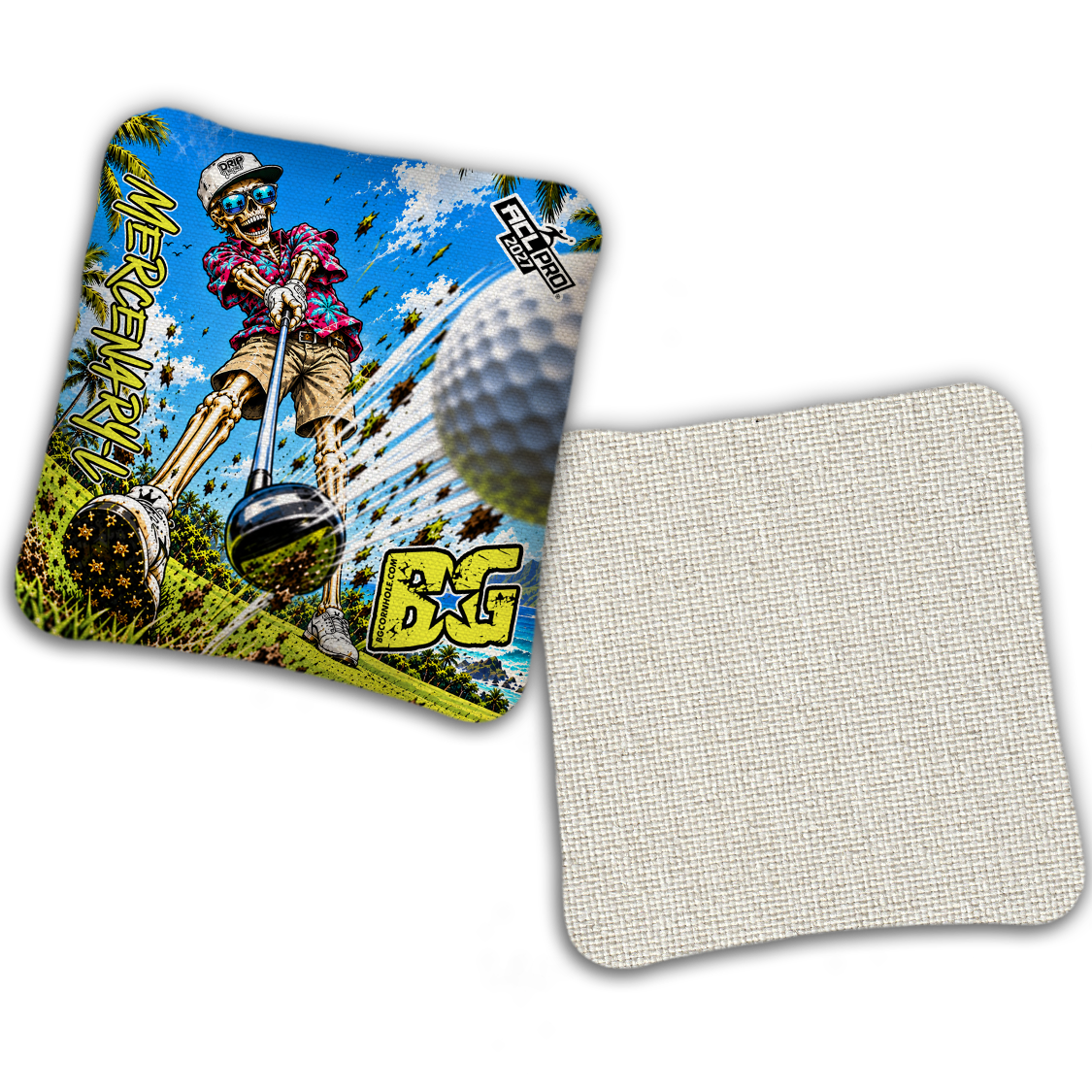 2027 Multiple Bag Models - DK x BG "ALWAYS GRINDING" - ACL Pro Stamped Cornhole Bags - Set of 4 Bags