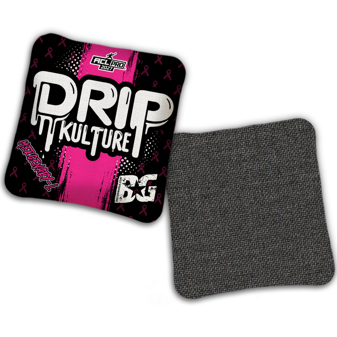 2027 Multiple Bag Models - DK x BG "BCA STRIPE" - ACL Pro Stamped Cornhole Bags - Set of 4 Bags