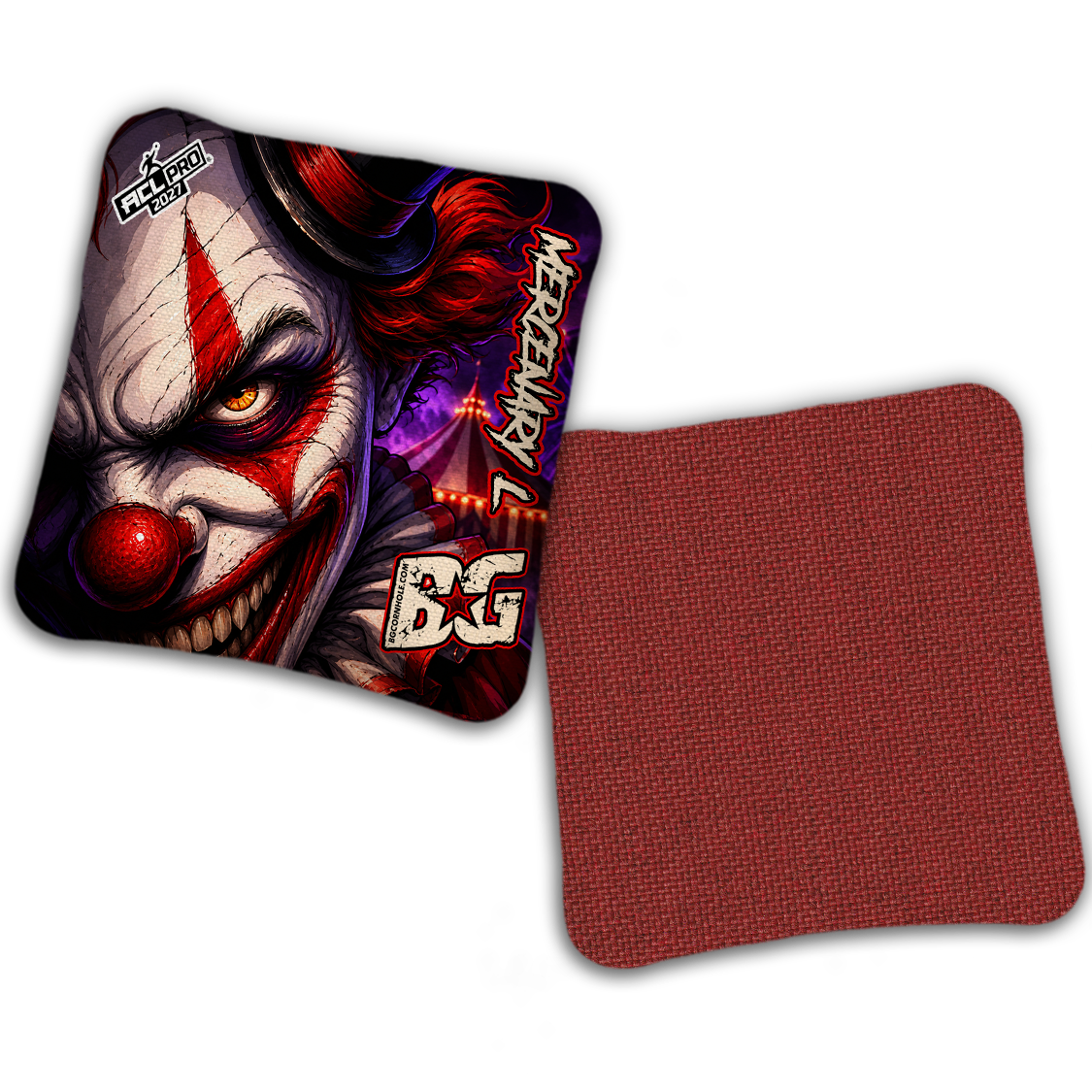 2027 ACL - BG Multiple Bag Models "HAUNTED CIRCUS" - Pro Stamped Cornhole Bags - SET OF 4 BAGS