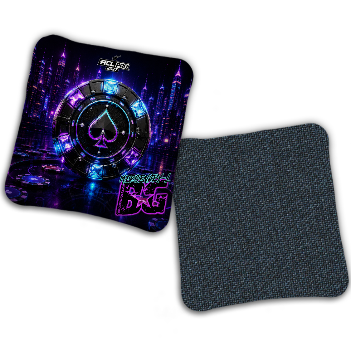 2027 ACL - BG Multiple Bag Models "NEON STAKES" - Pro Stamped Cornhole Bags - SET OF 4 BAGS