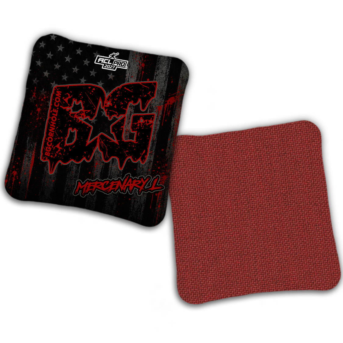 2027 ACL - BG Multiple Bag Models "AMERICAN GRIT" - Pro Stamped Cornhole Bags - SET OF 4 BAGS