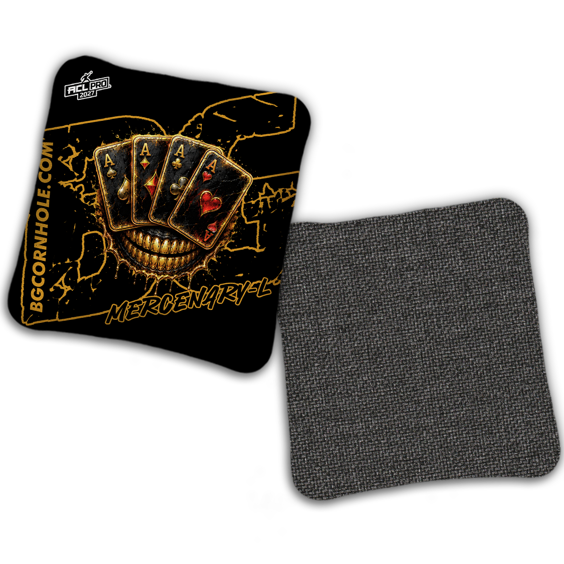 2027 ACL - BG Multiple Bag Models "DEAD MANS HAND " - Pro Stamped Cornhole Bags - SET OF 4 BAGS
