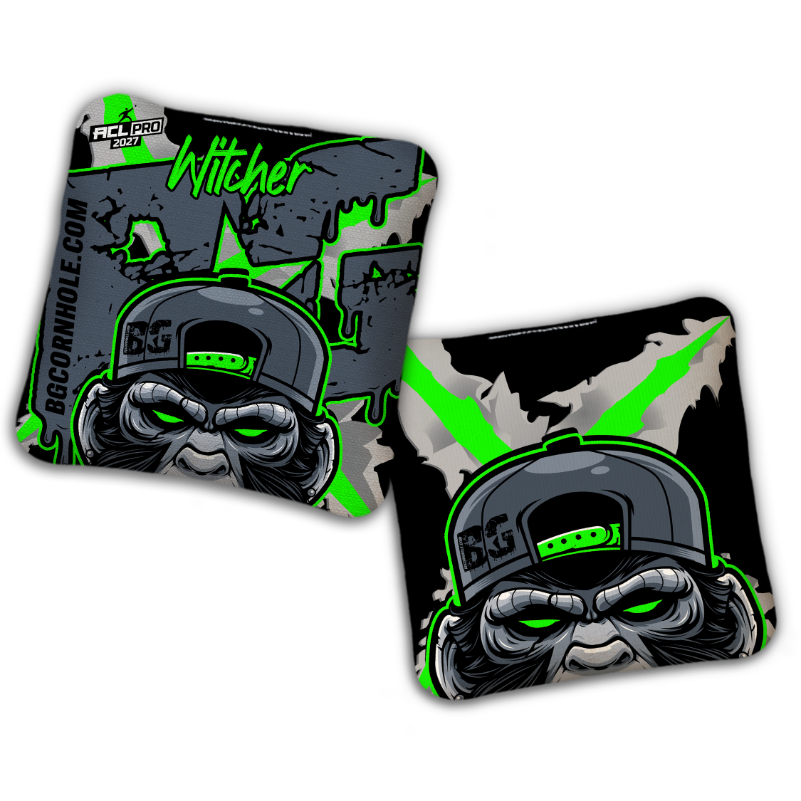 2027 ACL - BG Multiple Bag Models "MONKEY BUSINESS" - Pro Stamped Cornhole Bags - SET OF 4 BAGS