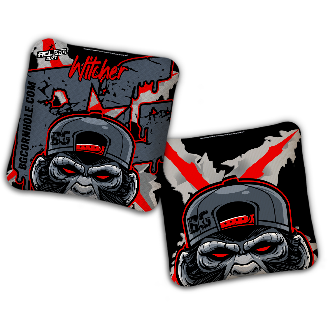 2027 ACL - BG Multiple Bag Models "MONKEY BUSINESS" - Pro Stamped Cornhole Bags - SET OF 4 BAGS