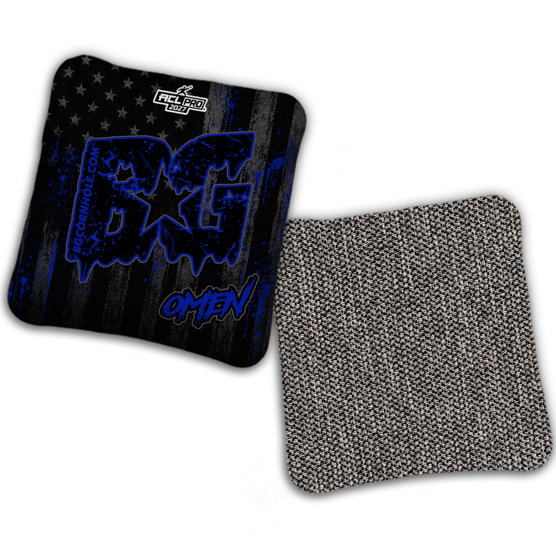 2027 ACL - BG Multiple Bag Models "AMERICAN GRIT" - Pro Stamped Cornhole Bags - SET OF 4 BAGS