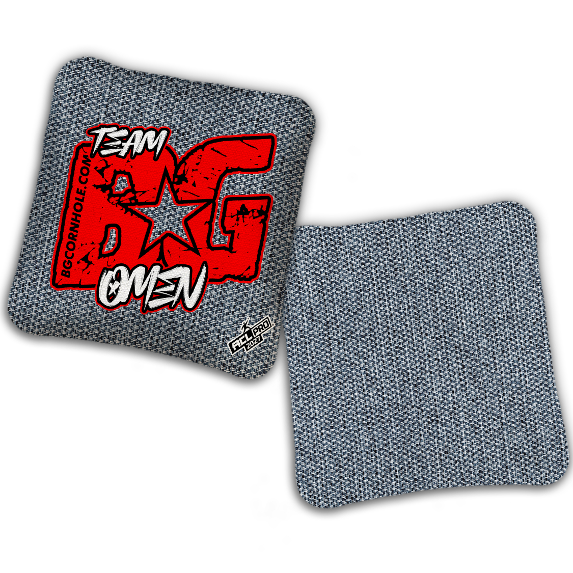 2027 ACL - BG OMEN “ESPN THROWBACK COLORMATCH" - Pro Stamped Cornhole Bags - SET OF 4 BAGS