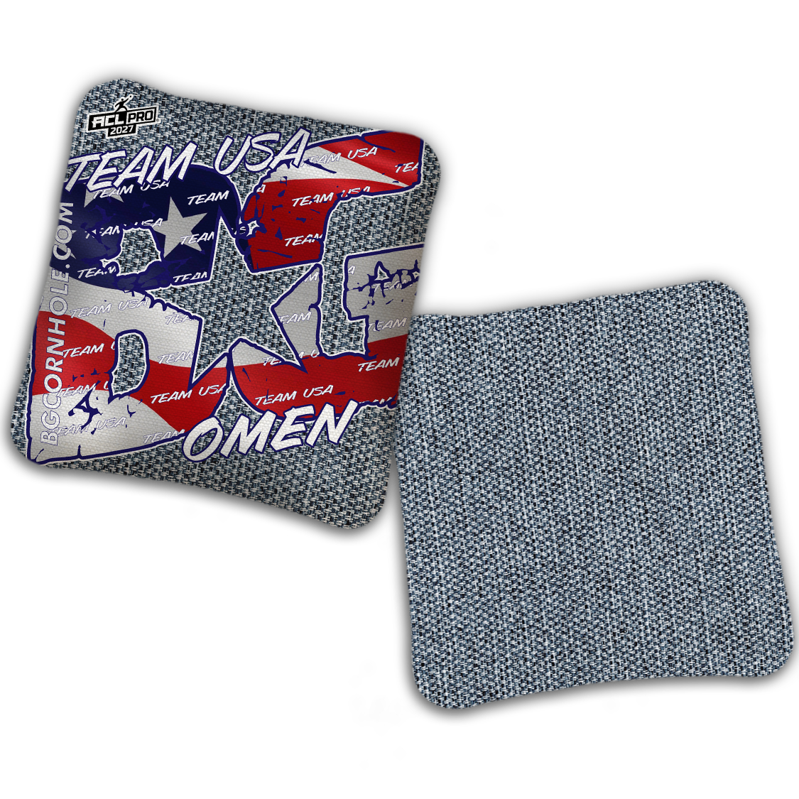 2027 ACL - BG Multiple Bag Models "TEAM USA" - Pro Stamped Cornhole Bags - SET OF 4 BAGS