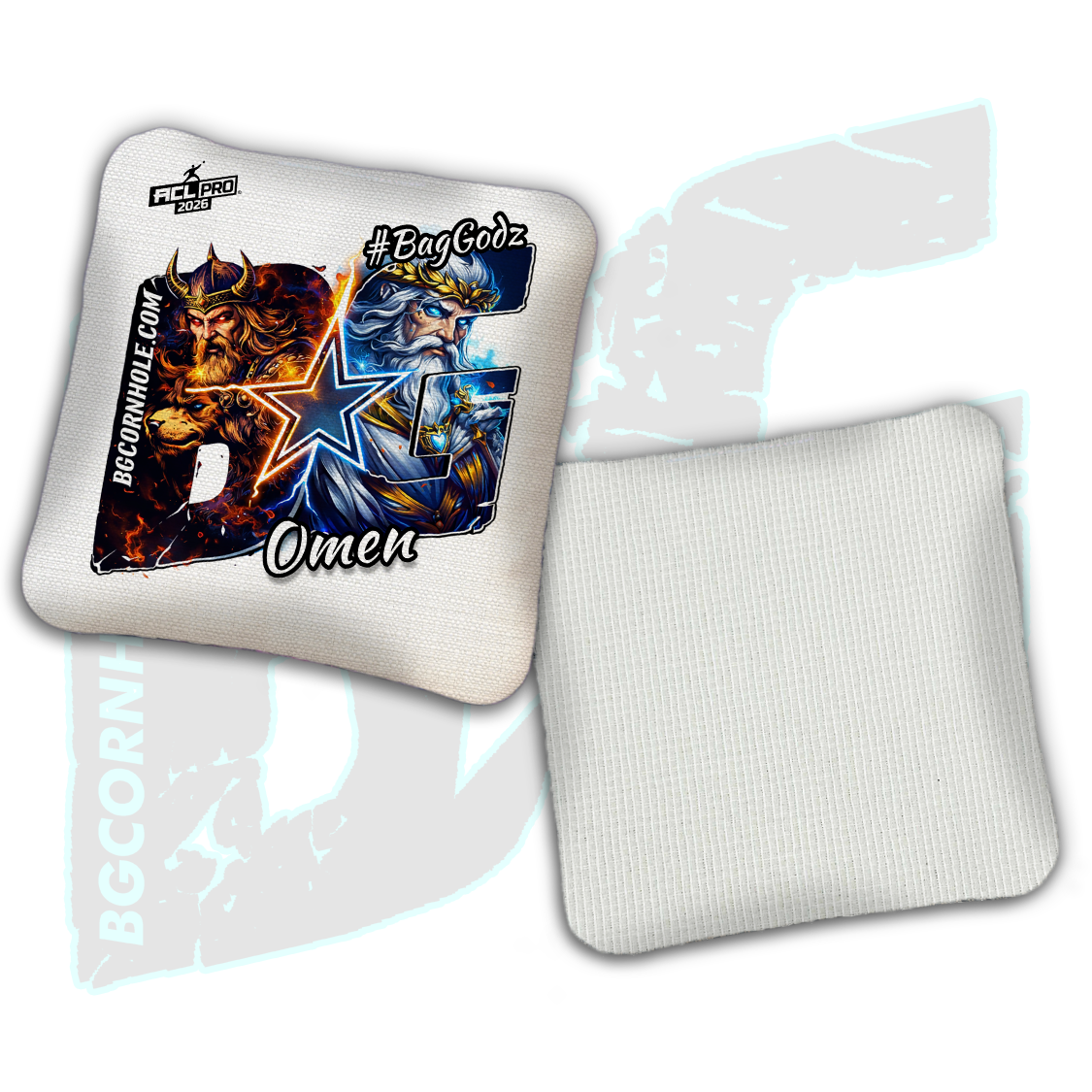 2026 BG Multiple Bag Models "Crossfire" - ACL Pro Stamped Cornhole Bags - SET OF 4 BAGS