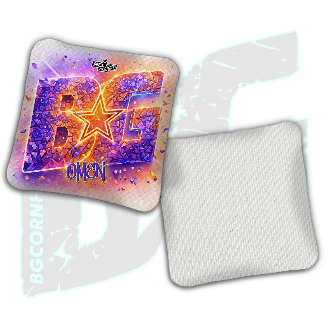 2026 BG Multiple Bag Models "Fracture" - ACL Pro Stamped Cornhole Bags - SET OF 4 BAGS