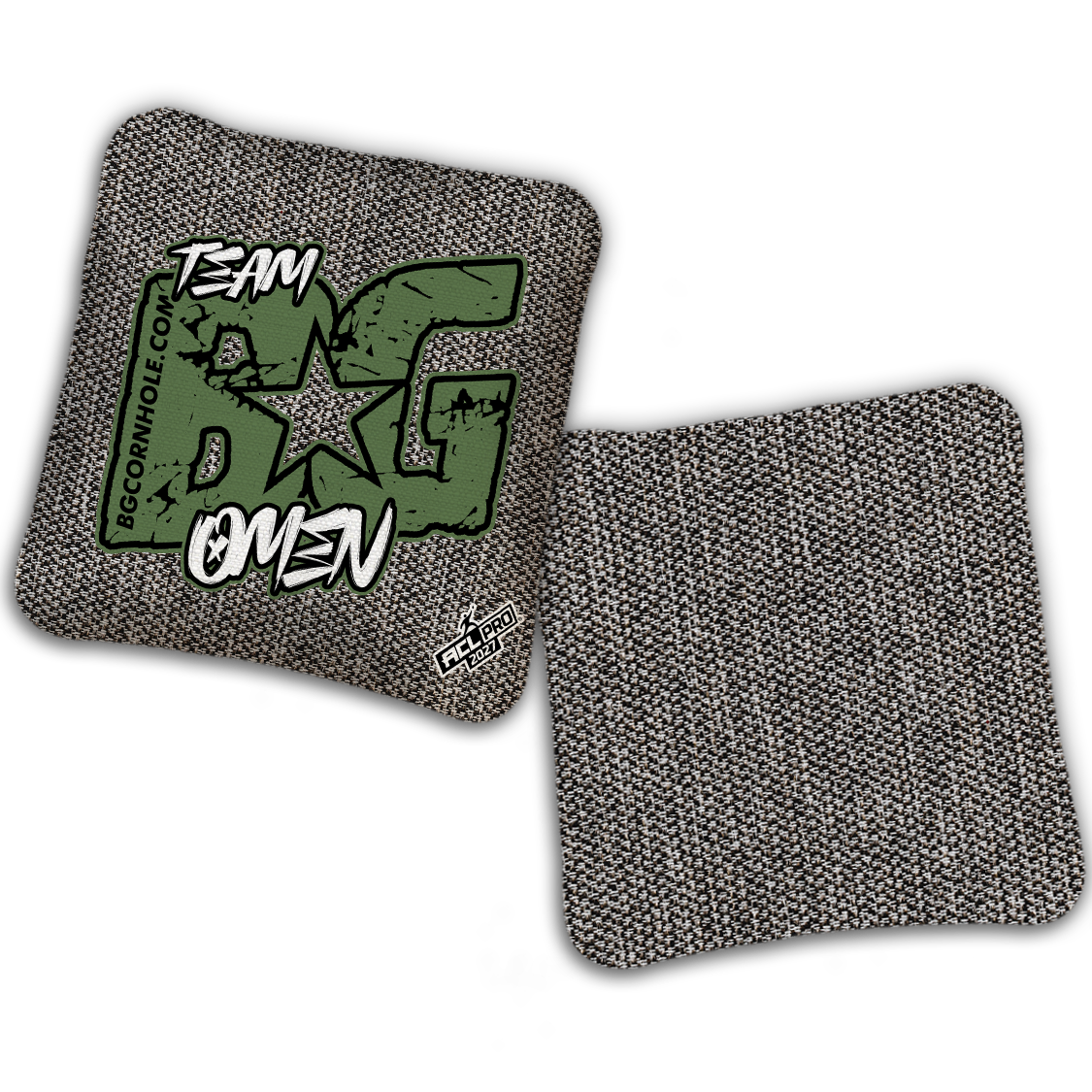 2027 ACL - BG OMEN “ESPN THROWBACK COLORMATCH" - Pro Stamped Cornhole Bags - SET OF 4 BAGS