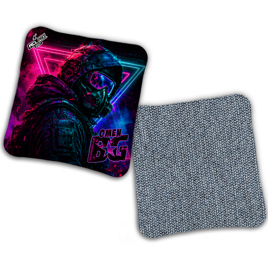 2027 ACL - BG Multiple Bag Models "NIGHT PROTOCOL" - Pro Stamped Cornhole Bags - SET OF 4 BAGS