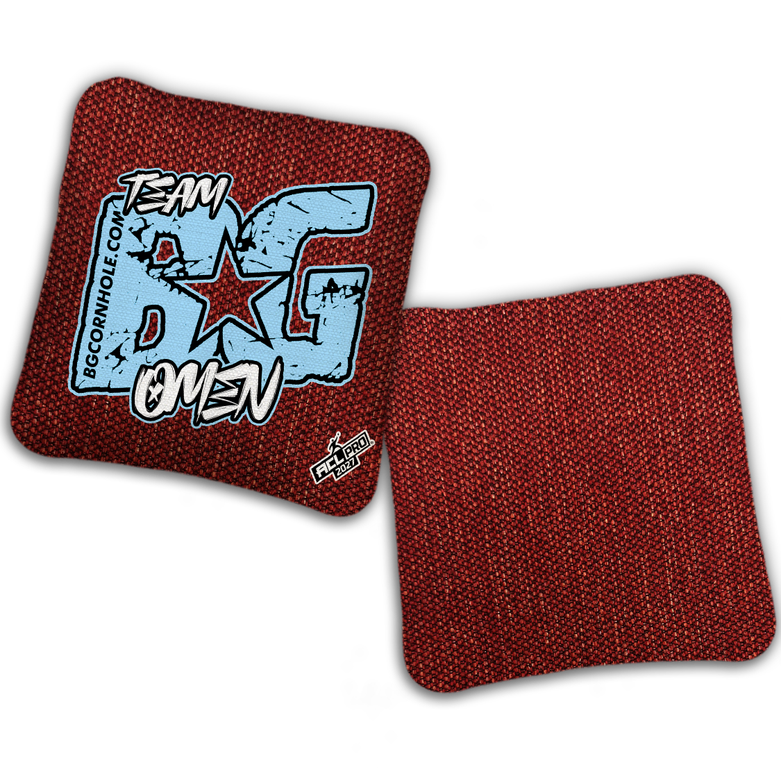 2027 ACL - BG OMEN “ESPN THROWBACK COLORMATCH" - Pro Stamped Cornhole Bags - SET OF 4 BAGS