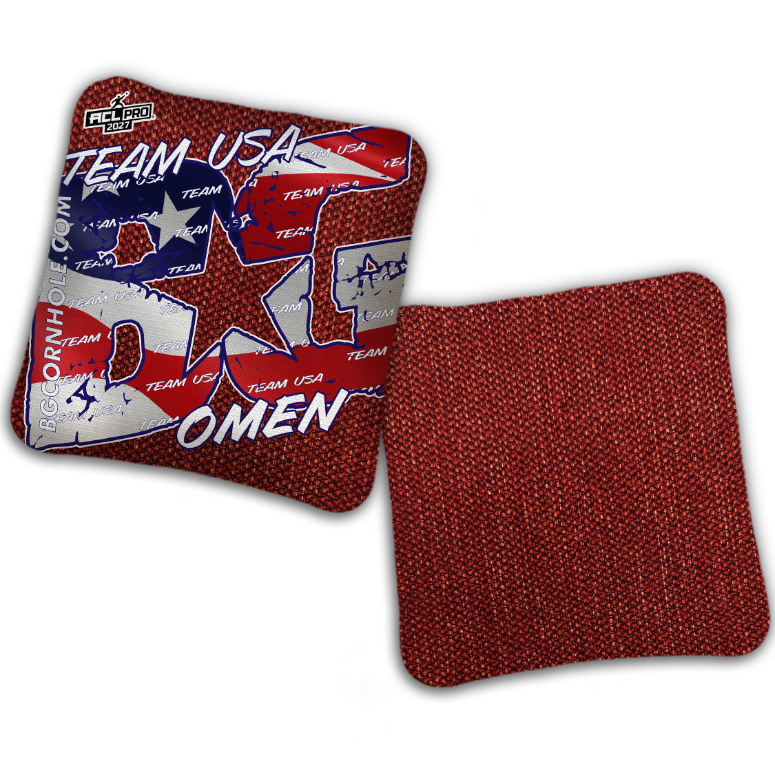 2027 ACL - BG Multiple Bag Models "TEAM USA" - Pro Stamped Cornhole Bags - SET OF 4 BAGS