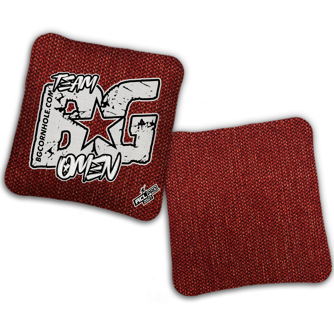 2027 ACL - BG OMEN “ESPN THROWBACK COLORMATCH" - Pro Stamped Cornhole Bags - SET OF 4 BAGS