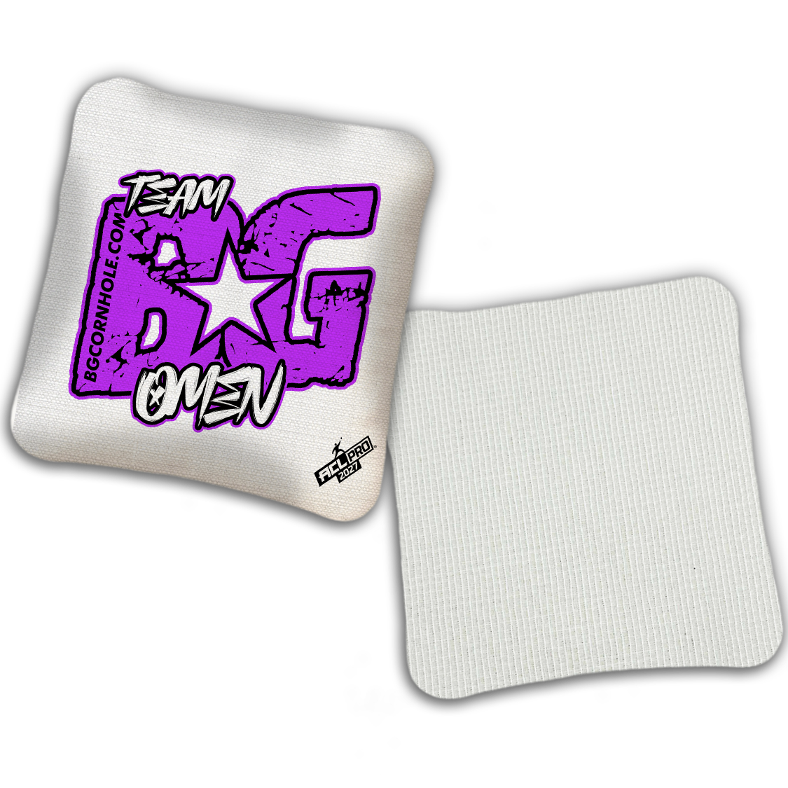 2027 ACL - BG OMEN “ESPN THROWBACK COLORMATCH" - Pro Stamped Cornhole Bags - SET OF 4 BAGS