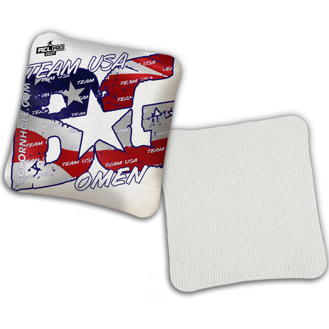2027 ACL - BG Multiple Bag Models "TEAM USA" - Pro Stamped Cornhole Bags - SET OF 4 BAGS