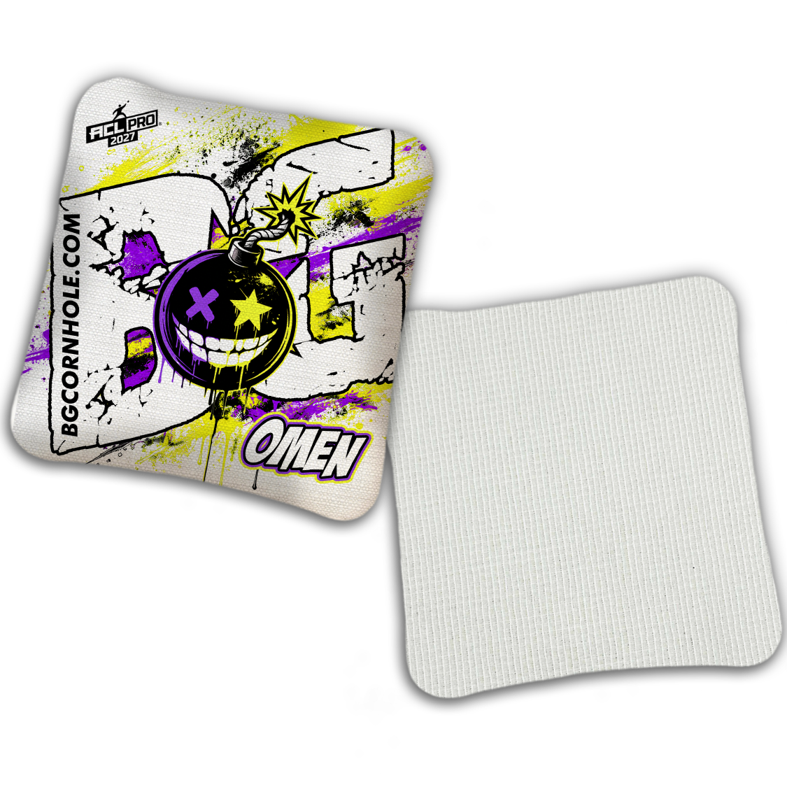 2027 ACL - BG Multiple Bag Models "TAKE COVER" - Pro Stamped Cornhole Bags - SET OF 4 BAGS