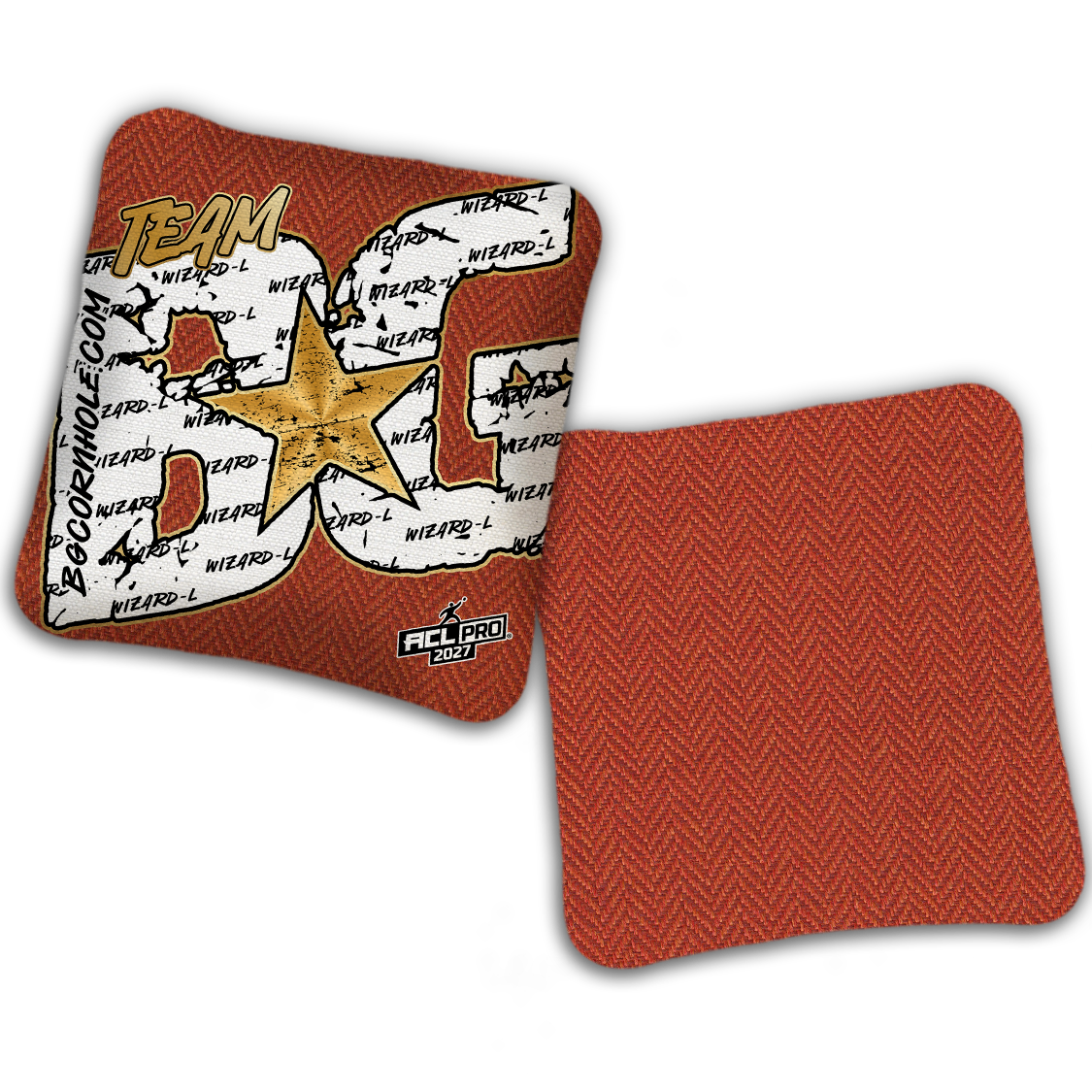 2027 ACL - BG Wizard L "Big BG Colormatch" - Pro Stamped Cornhole Bags - SET OF 4 BAGS