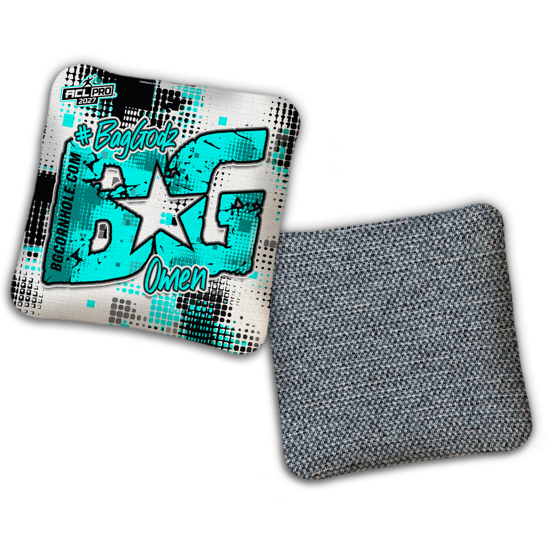 2027 ACL - BG Multiple Bag Models "PHANTOM GRID" - Pro Stamped Cornhole Bags - SET OF 4 BAGS