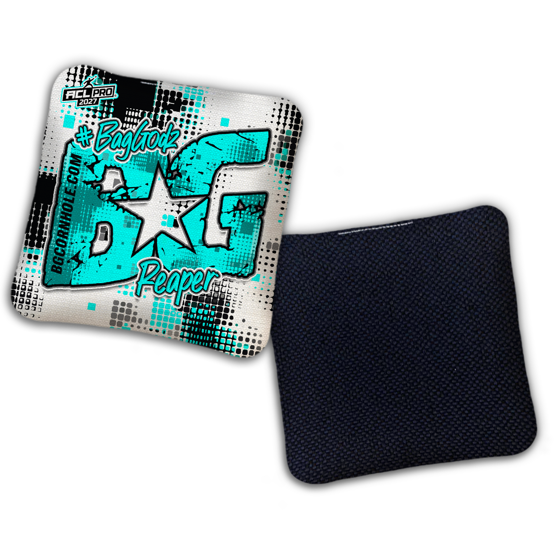 2027 ACL - BG Multiple Bag Models "PHANTOM GRID" - Pro Stamped Cornhole Bags - SET OF 4 BAGS