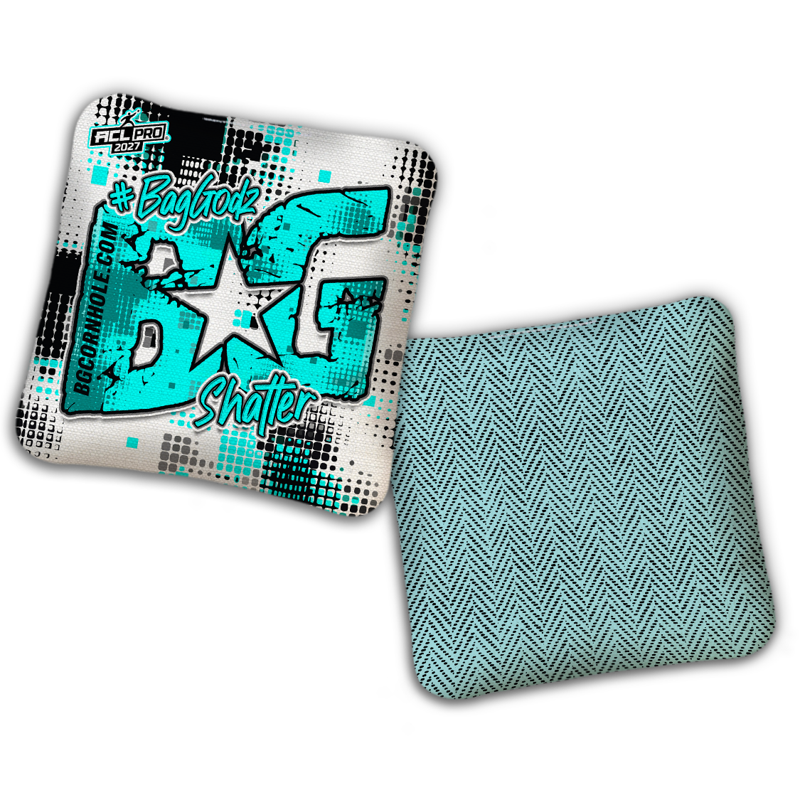 2027 ACL - BG Multiple Bag Models "PHANTOM GRID" - Pro Stamped Cornhole Bags - SET OF 4 BAGS