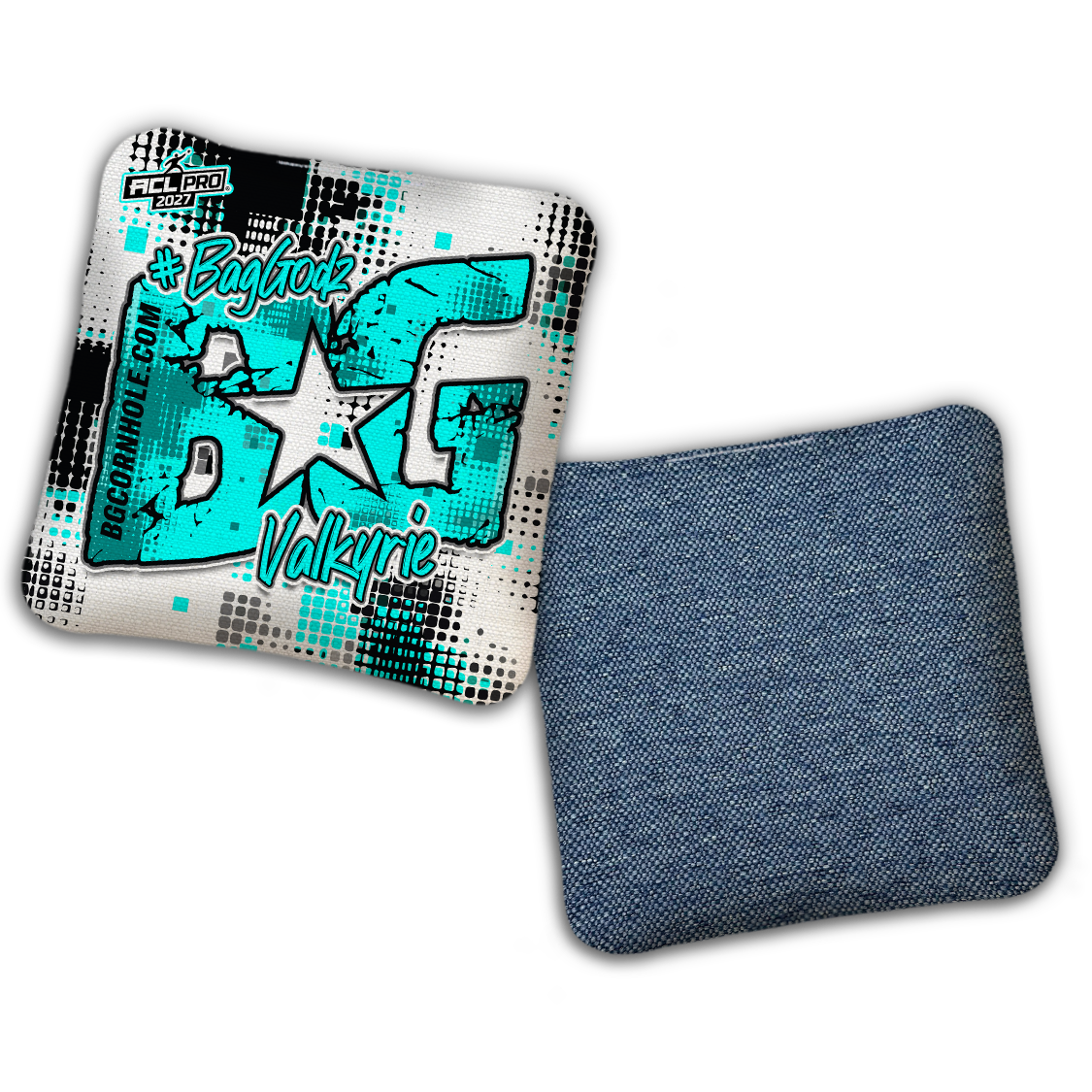 2027 ACL - BG Multiple Bag Models "PHANTOM GRID" - Pro Stamped Cornhole Bags - SET OF 4 BAGS