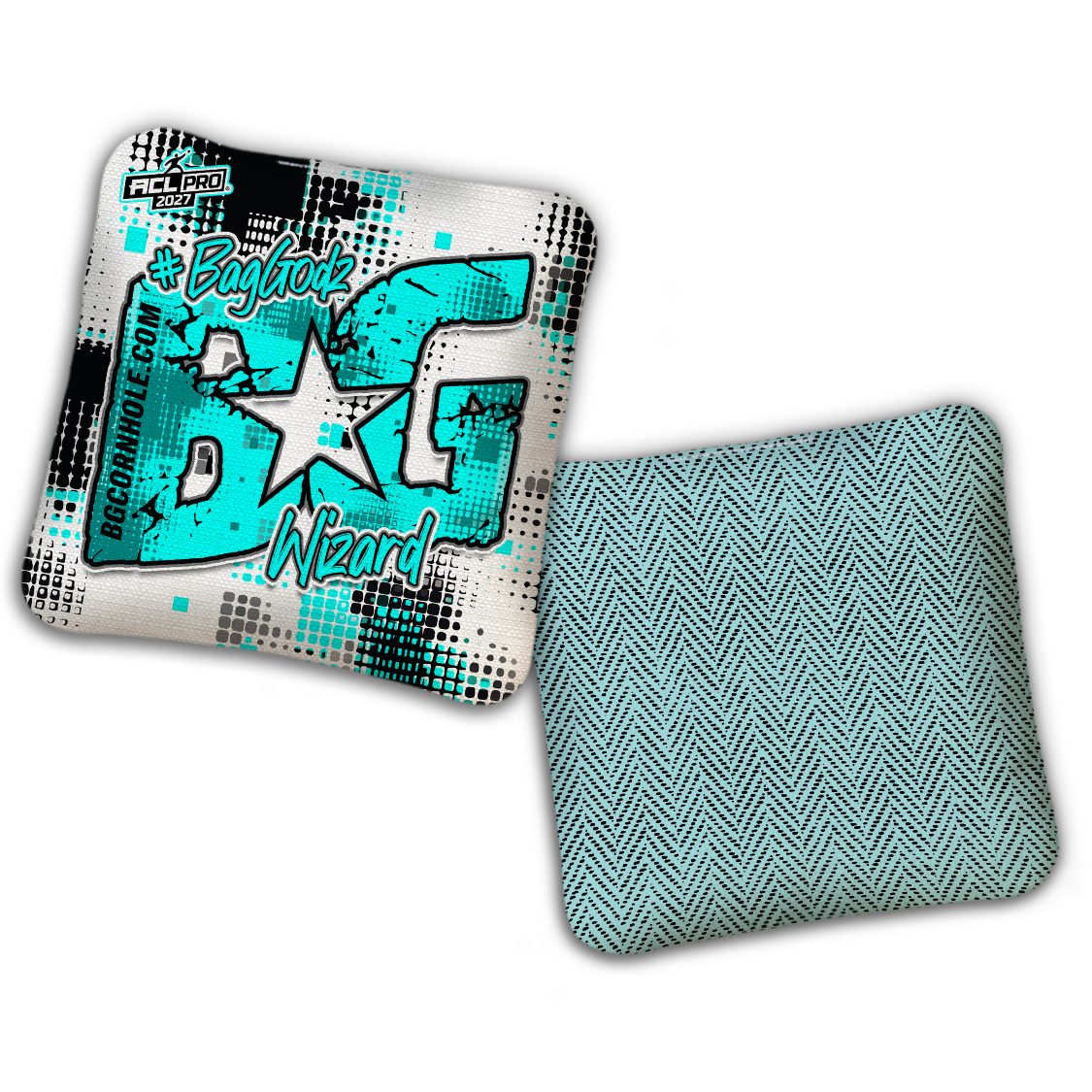 2027 ACL - BG Multiple Bag Models "PHANTOM GRID" - Pro Stamped Cornhole Bags - SET OF 4 BAGS