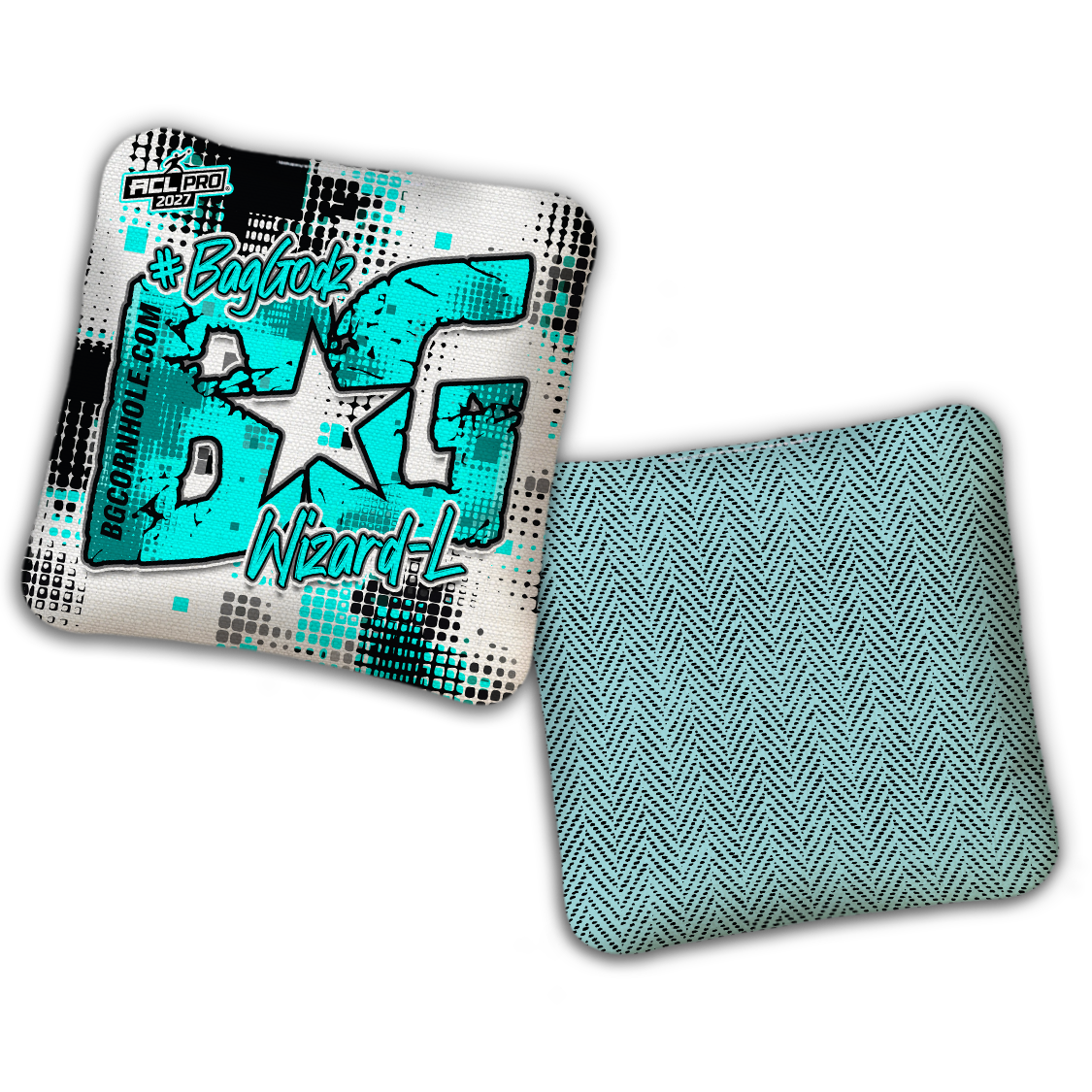 2027 ACL - BG Multiple Bag Models "PHANTOM GRID" - Pro Stamped Cornhole Bags - SET OF 4 BAGS