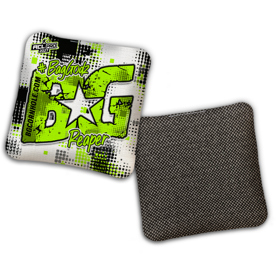 2027 ACL - BG Multiple Bag Models "PHANTOM GRID" - Pro Stamped Cornhole Bags - SET OF 4 BAGS