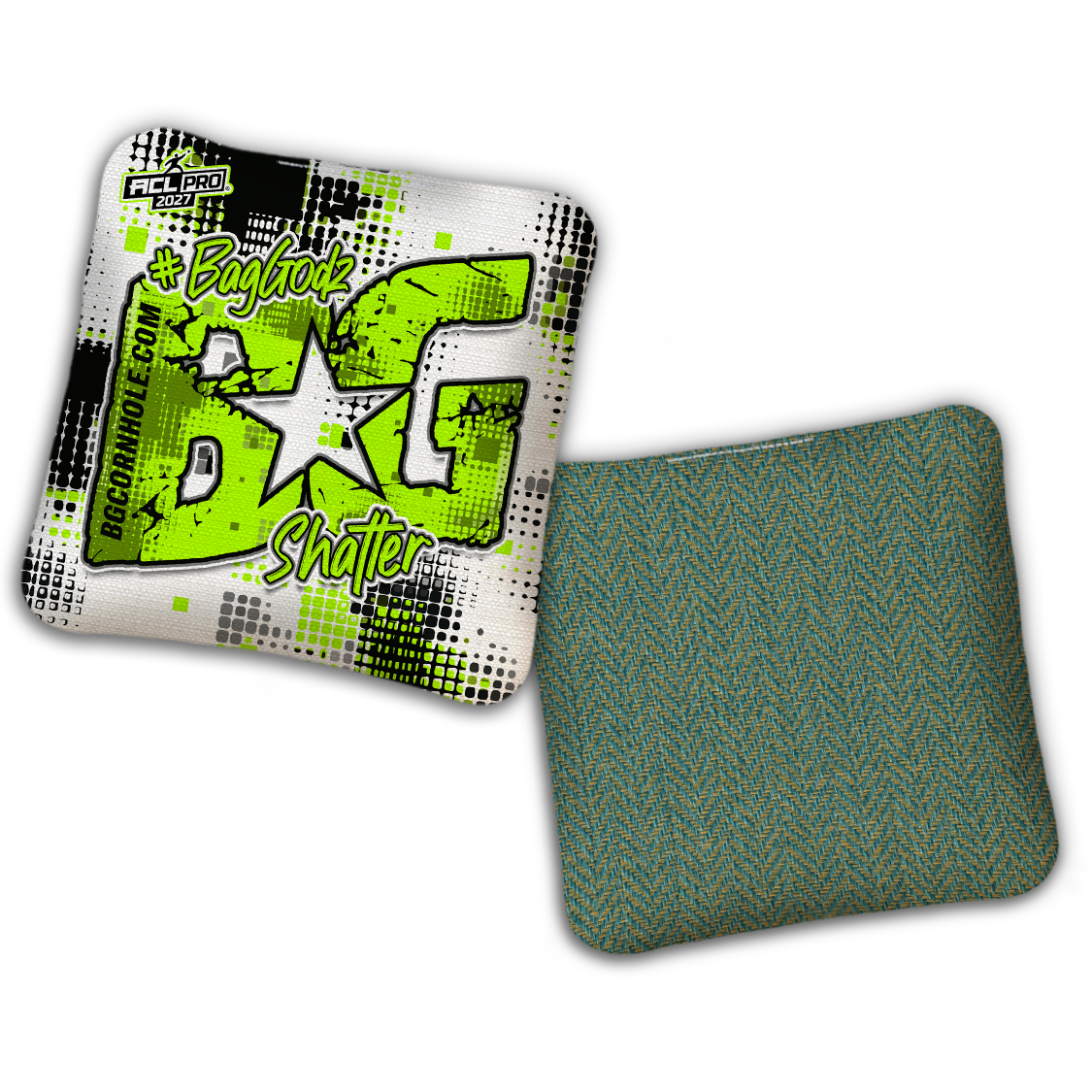 2027 ACL - BG Multiple Bag Models "PHANTOM GRID" - Pro Stamped Cornhole Bags - SET OF 4 BAGS