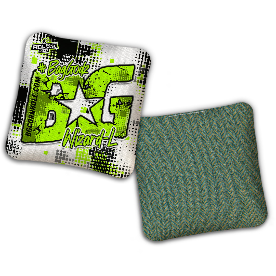 2027 ACL - BG Multiple Bag Models "PHANTOM GRID" - Pro Stamped Cornhole Bags - SET OF 4 BAGS