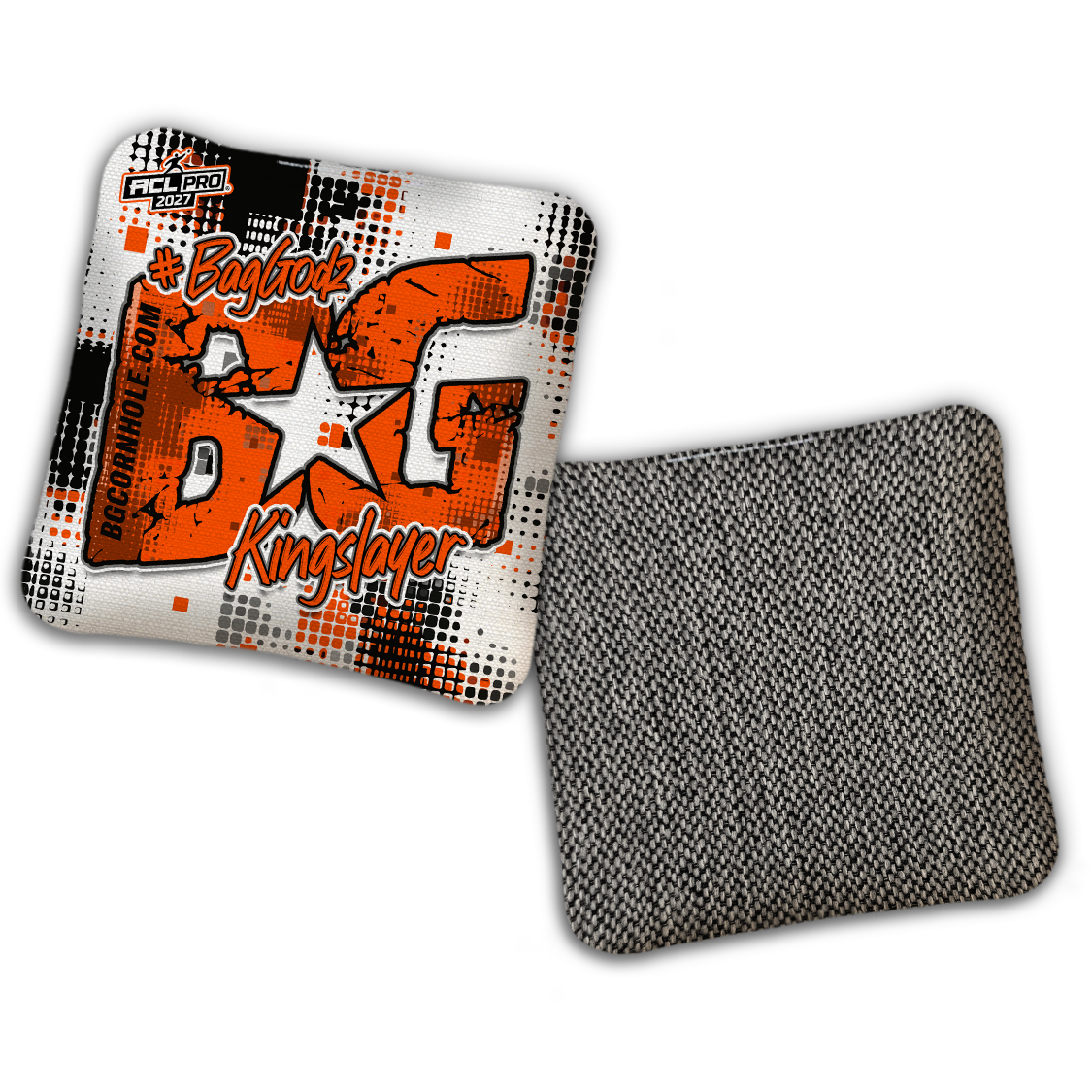 2027 ACL - BG Multiple Bag Models "PHANTOM GRID" - Pro Stamped Cornhole Bags - SET OF 4 BAGS