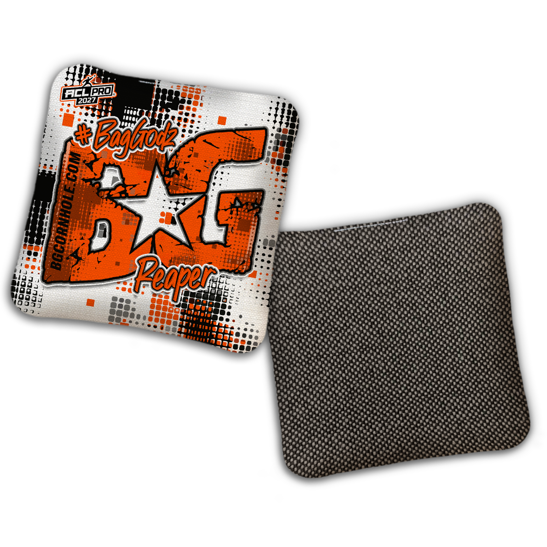 2027 ACL - BG Multiple Bag Models "PHANTOM GRID" - Pro Stamped Cornhole Bags - SET OF 4 BAGS
