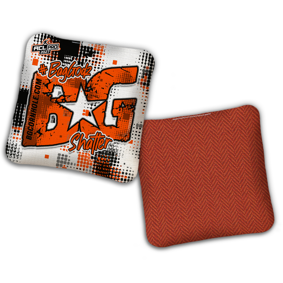 2027 ACL - BG Multiple Bag Models "PHANTOM GRID" - Pro Stamped Cornhole Bags - SET OF 4 BAGS